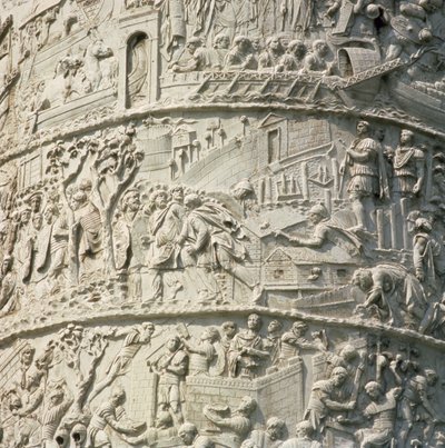 (detalle) de la Columna de Trajano, 113 d.C. de Unbekannt Unbekannt